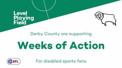 Derby County Support Level Playing Field's 'Weeks Of Action'