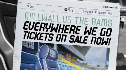 TICKET NEWS: Millwall (A)