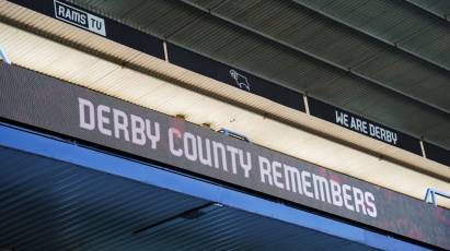 REMEMBRANCE: Derby County To Mark Remembrance Day At Plymouth Fixture