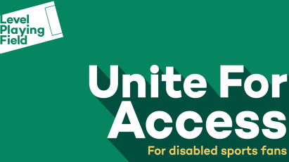 Derby County Supports Level Playing Field's Unite For Access Campaign