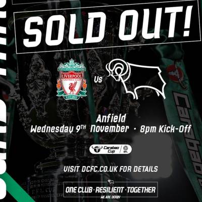 Liverpool Away Tickets Sold Out - Blog - Derby County