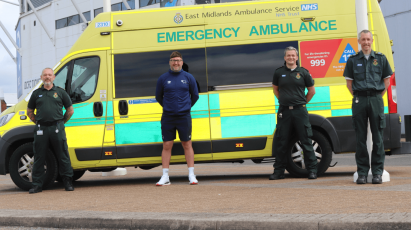 Derby County Community Trust Join Forces With East Midlands Ambulance Service 