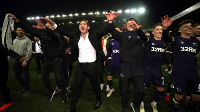 Snapshot In Time: Lampard Celebrates Leading Derby To Wembley A Year Ago Today