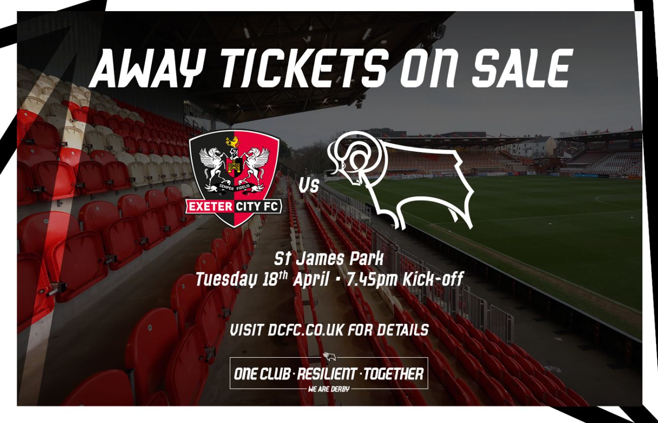 Ticket Information: Exeter City (A) - Blog - Derby County