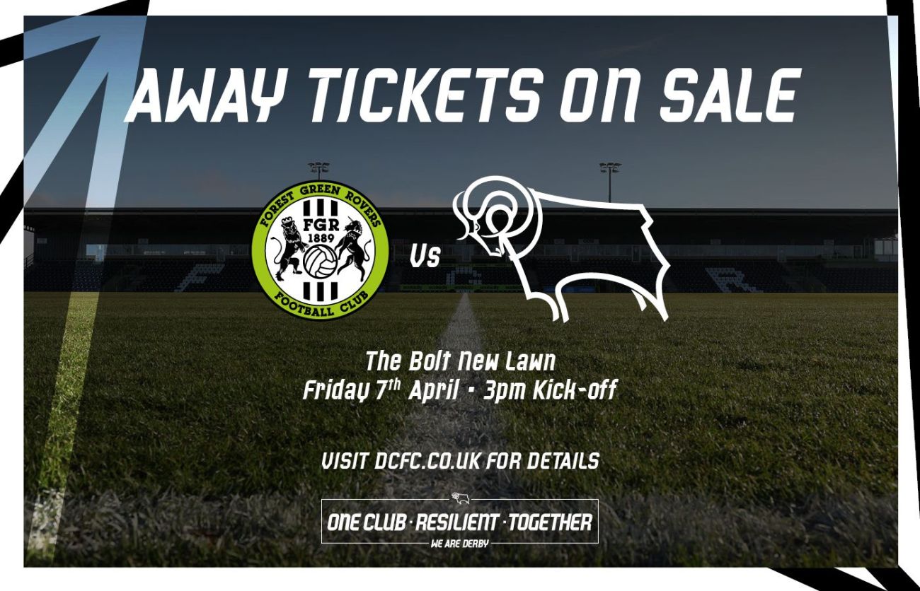 Ticket Information: Forest Green Rovers (A) - Blog - Derby County