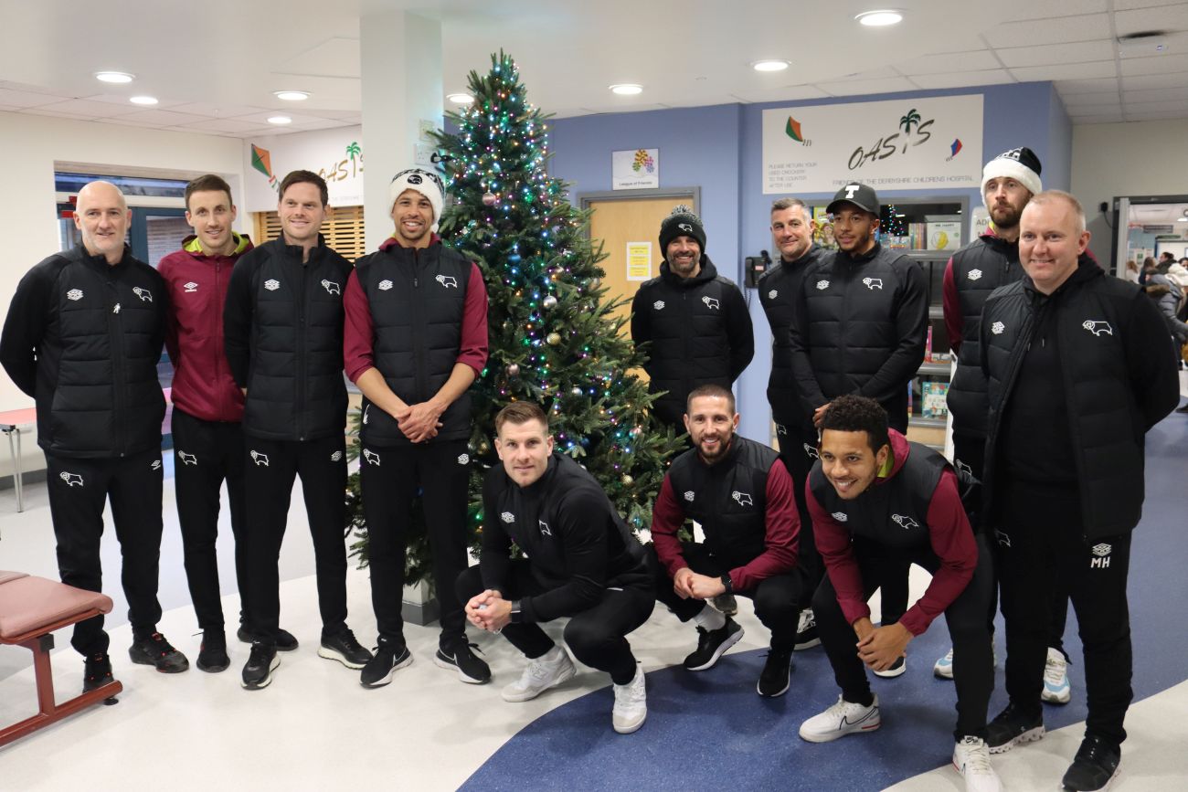 Derby County's Annual Christmas Hospital Visit Resumes - Blog - Derby County